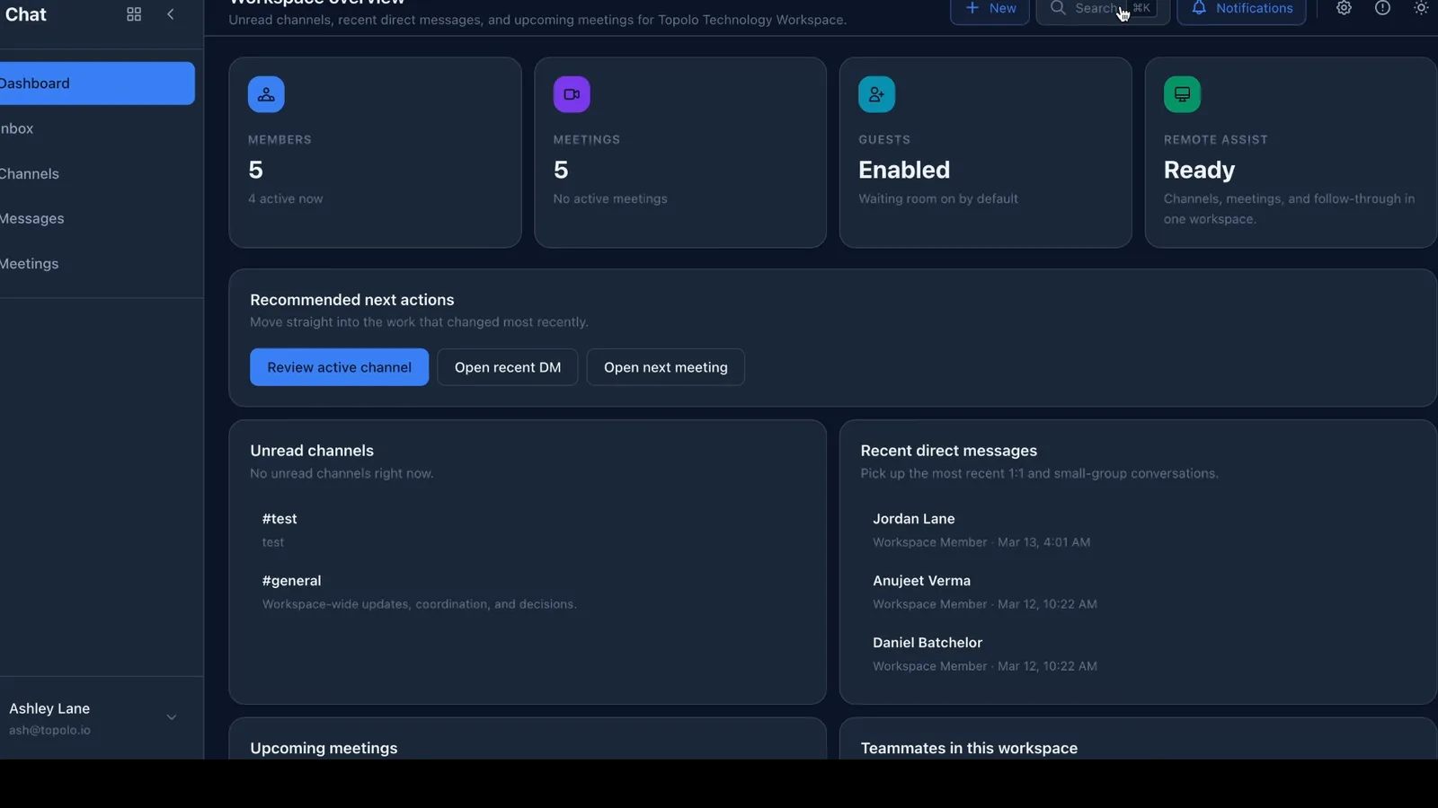 Topolo Chat collaboration walkthrough