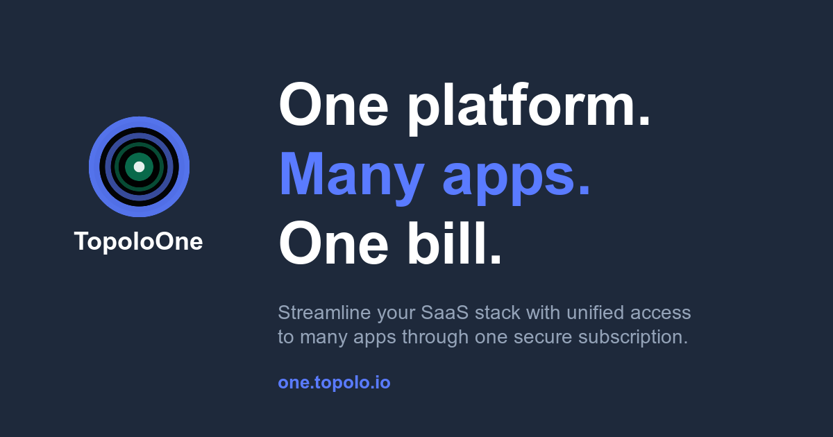 Topolo product preview
